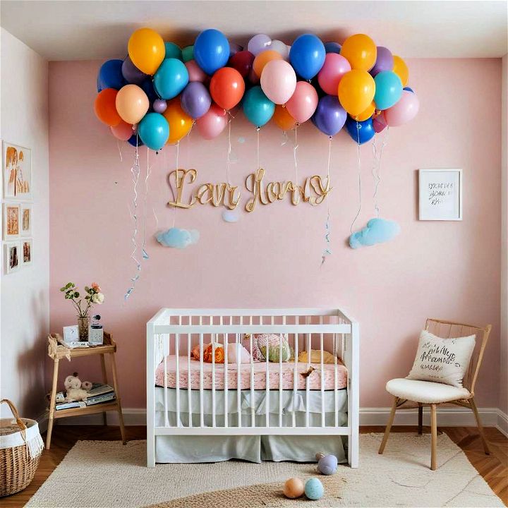 celebrate with a colorful balloon theme
