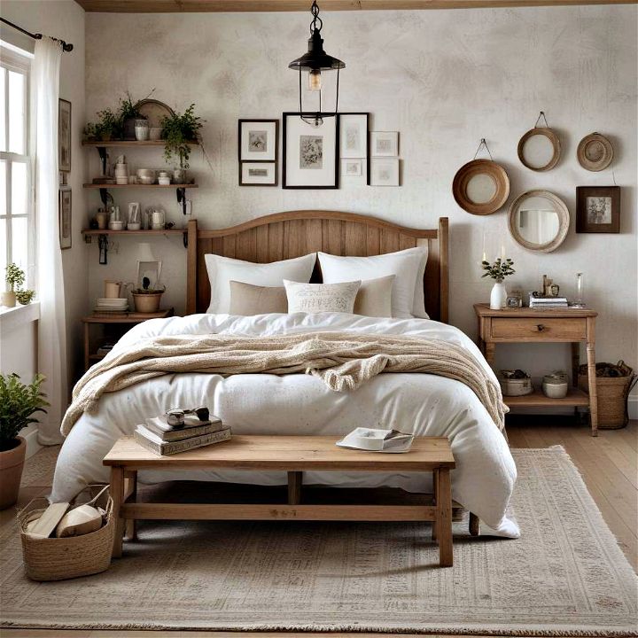 charming and cozy farmhouse bedroom