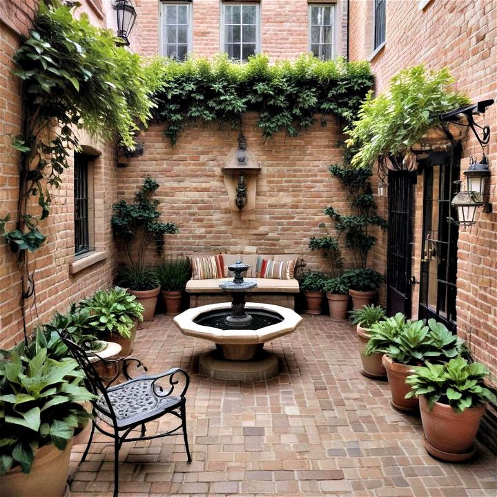 charming courtyard garden