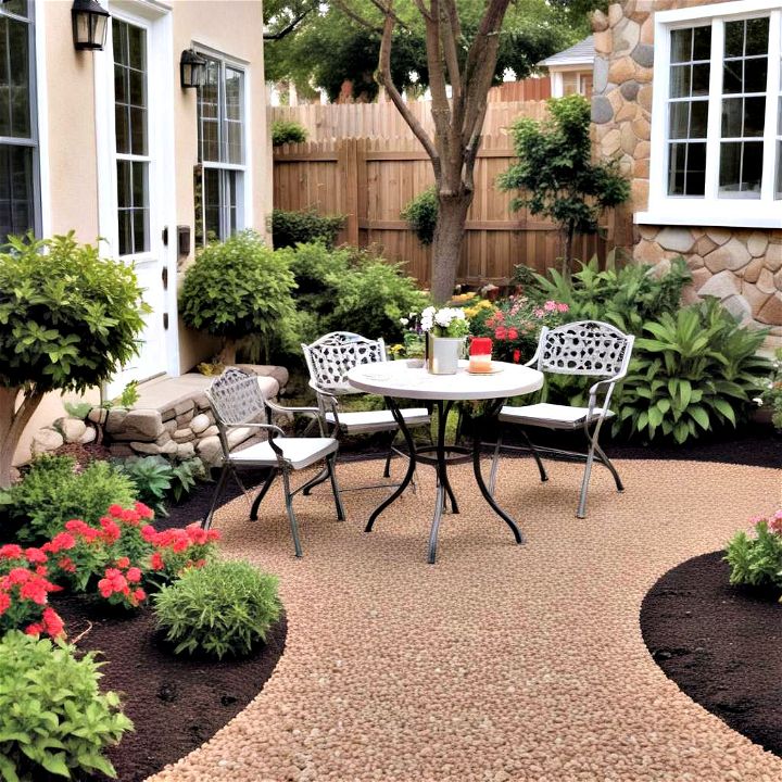 charming installing a front yard bistro area