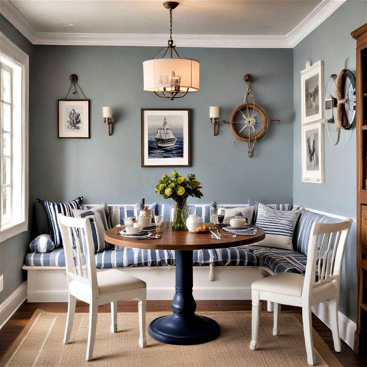 charming nautical nook dining space