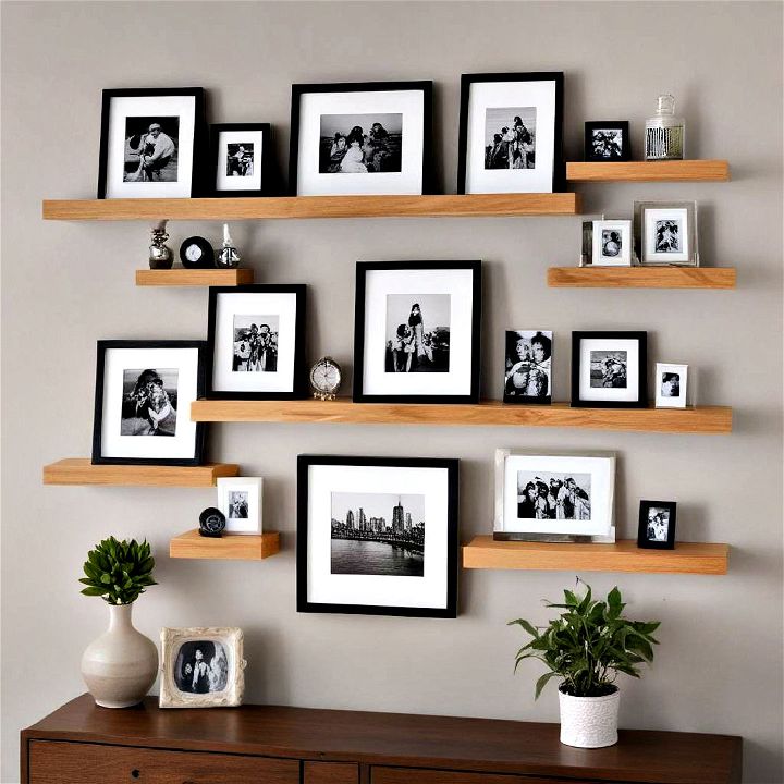 chic and practical floating shelves gallery