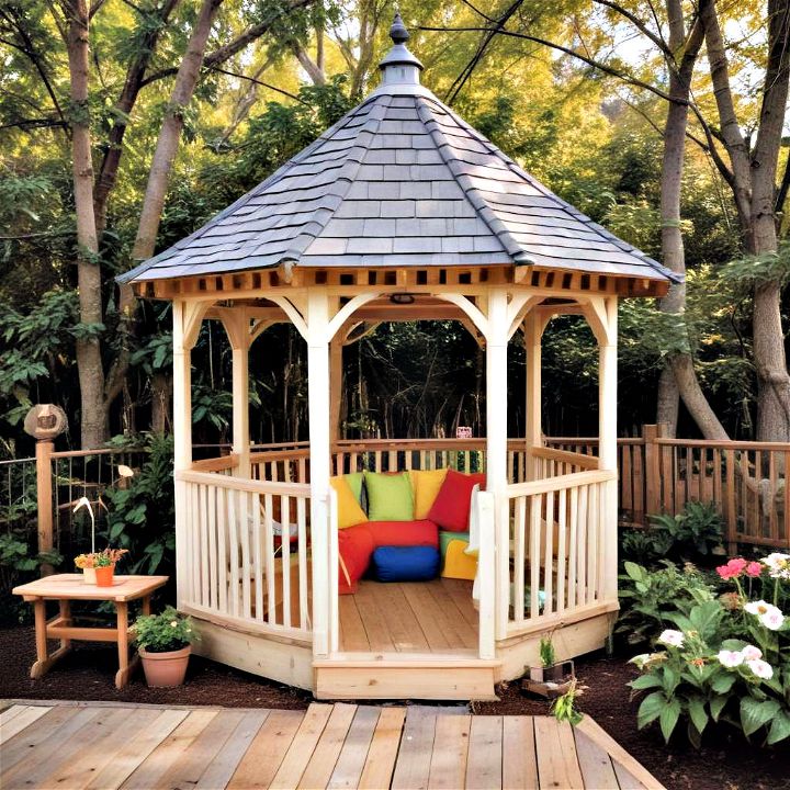 children s playhouse on deck gazebo