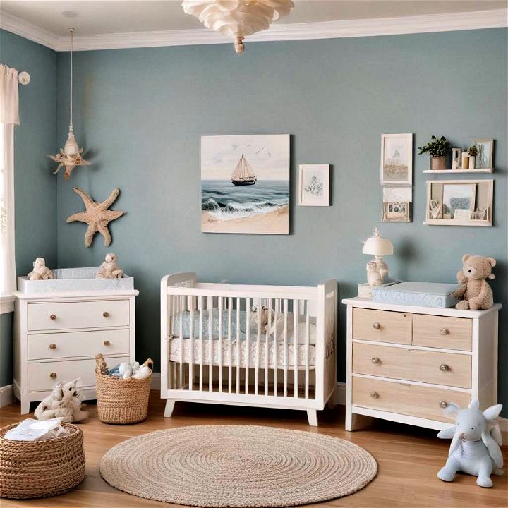 choose a coastal theme baby room