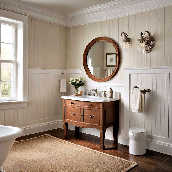 classic and timeless beadboard wainscoting