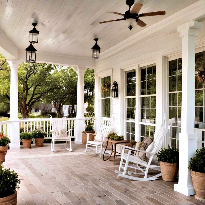 classic and timeless farmhouse porch