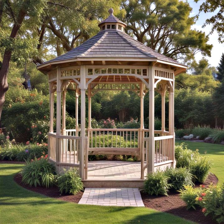 classic octagonal gazebo