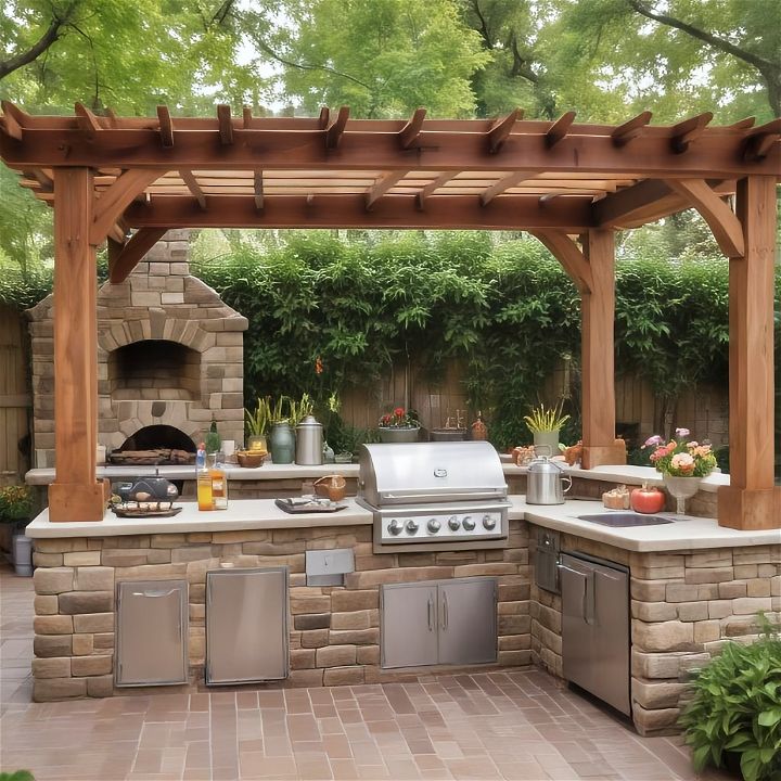 classic outdoor kitchen delight