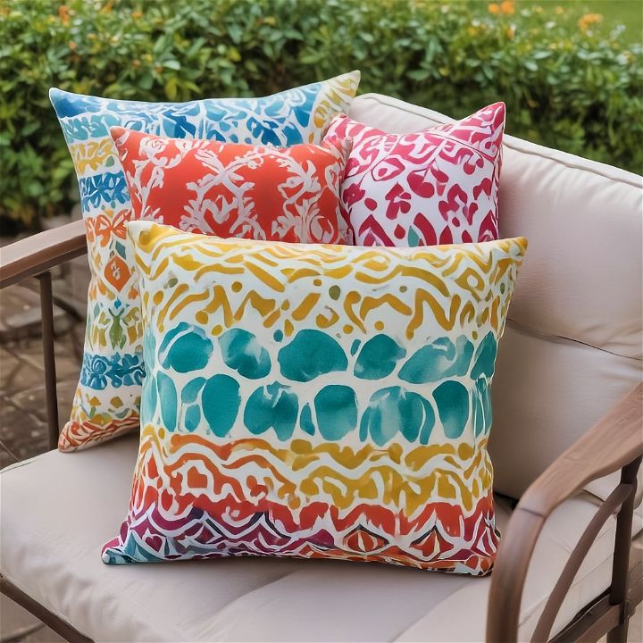 colorful and chic throw pillows