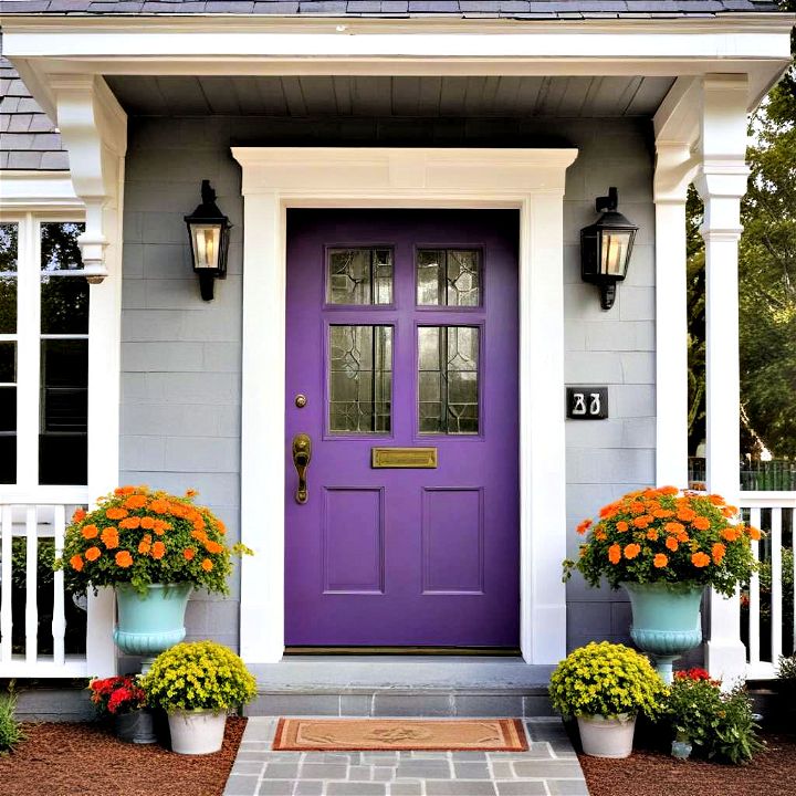 colorful front door paint