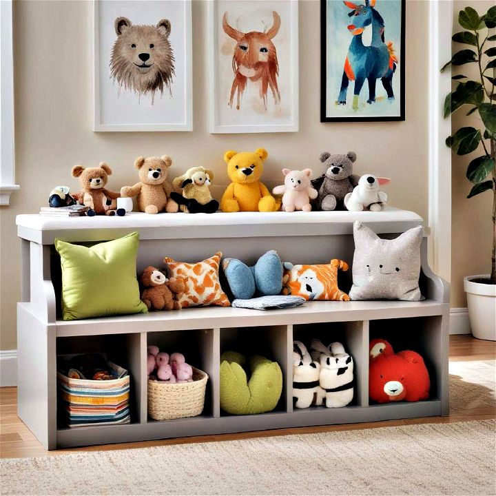 comfort storage benches in playrooms