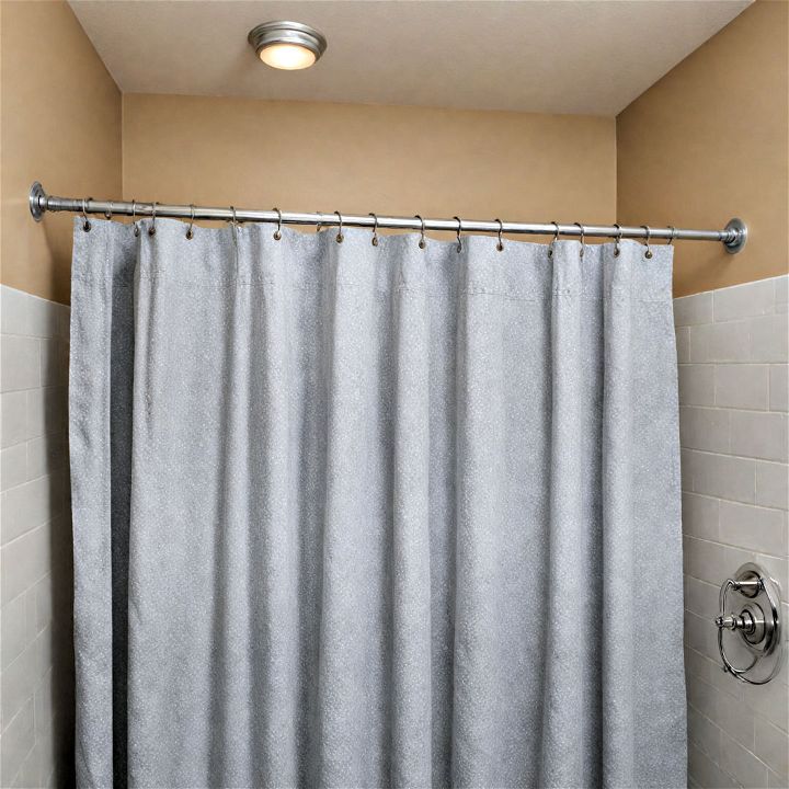 comfortable expandable shower curtain rods