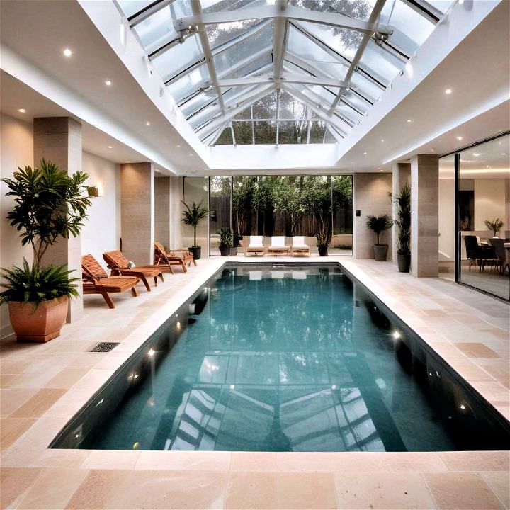 comfortable indoor swim pool