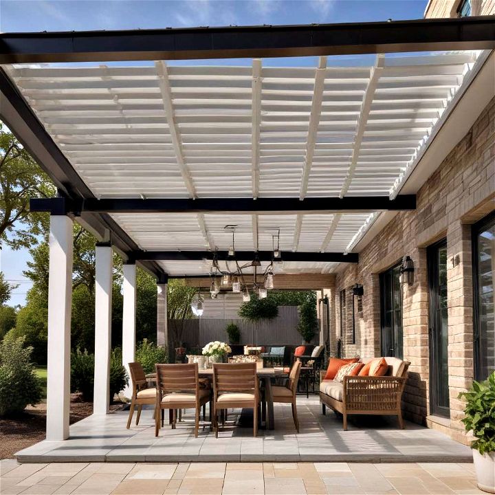 comfortable louvered roof system