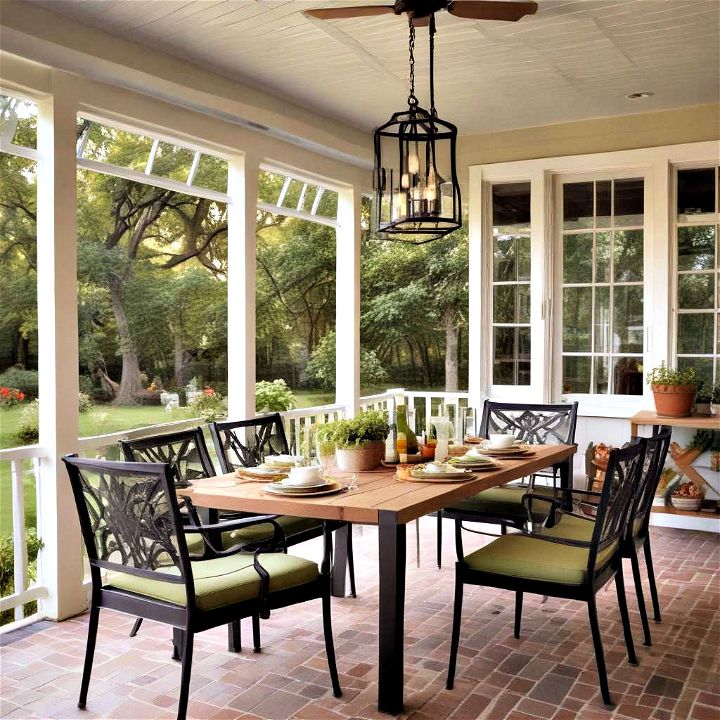 comfortable outdoor dining delight