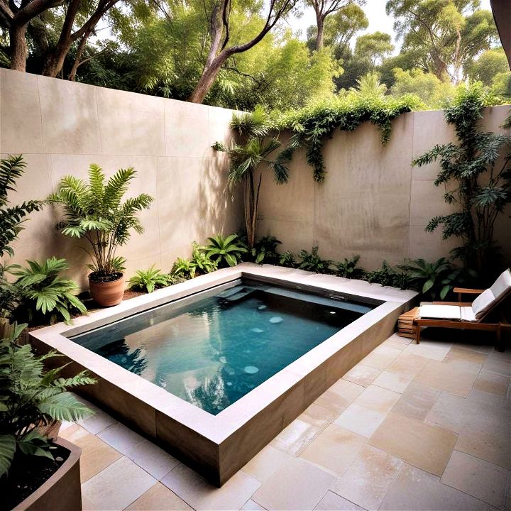 compact and versatile plunge pool