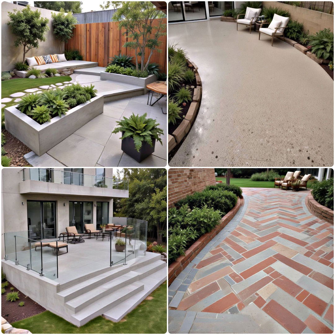 30 Concrete Patio Ideas for a Modern Backyard