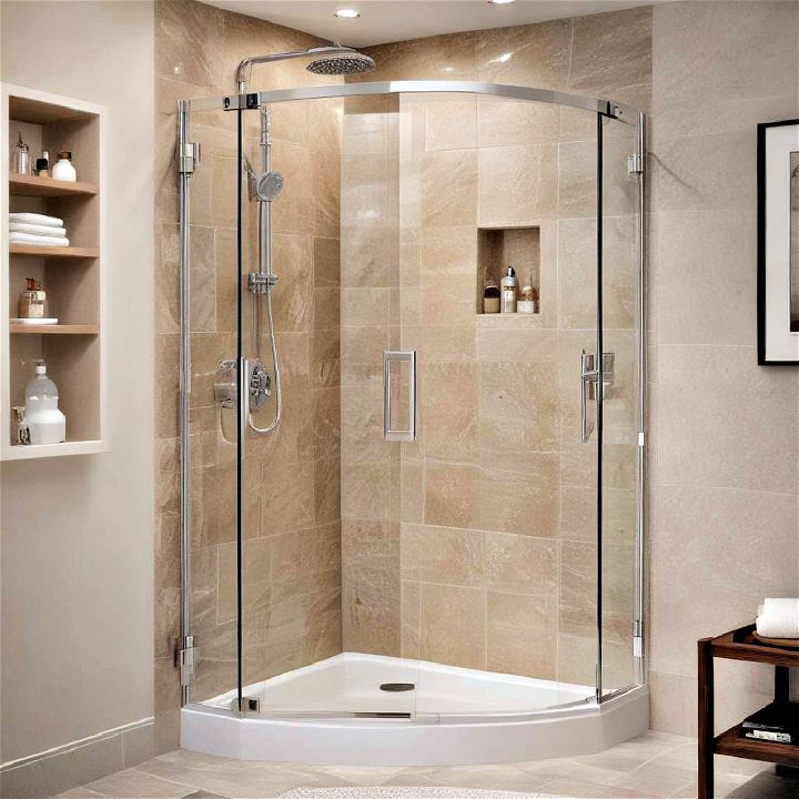 corner shower units for smaller bathroom