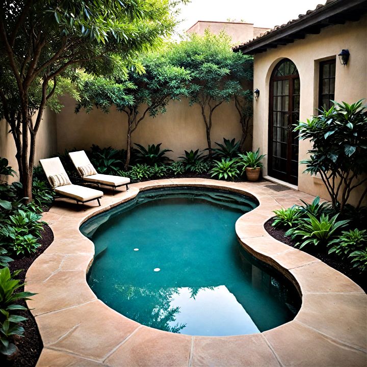 courtyard oasis small pool