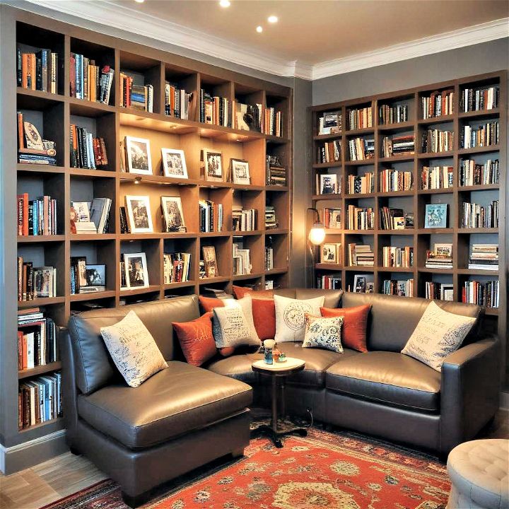 cozy book nook and puzzle corner