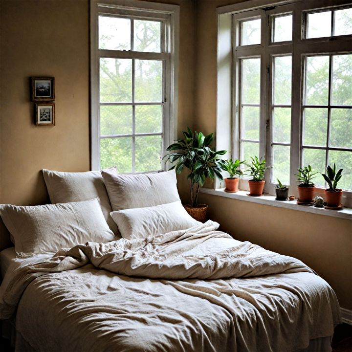 cozy corner bedroom arrangement for relaxation and comfort