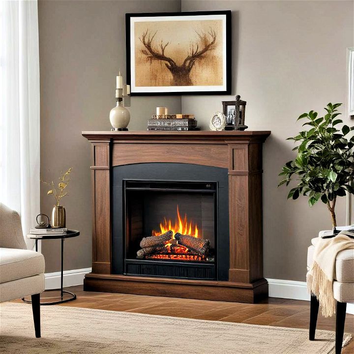 cozy corner electric fireplace