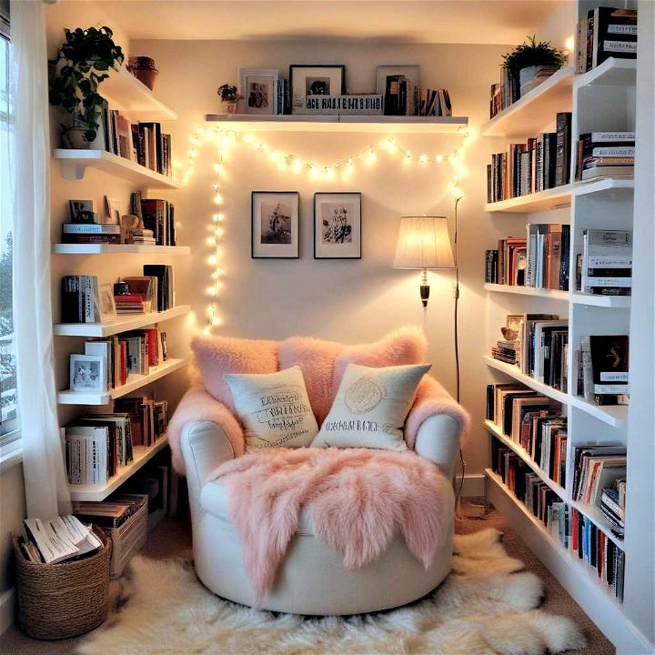 cozy reading nook for bedroom