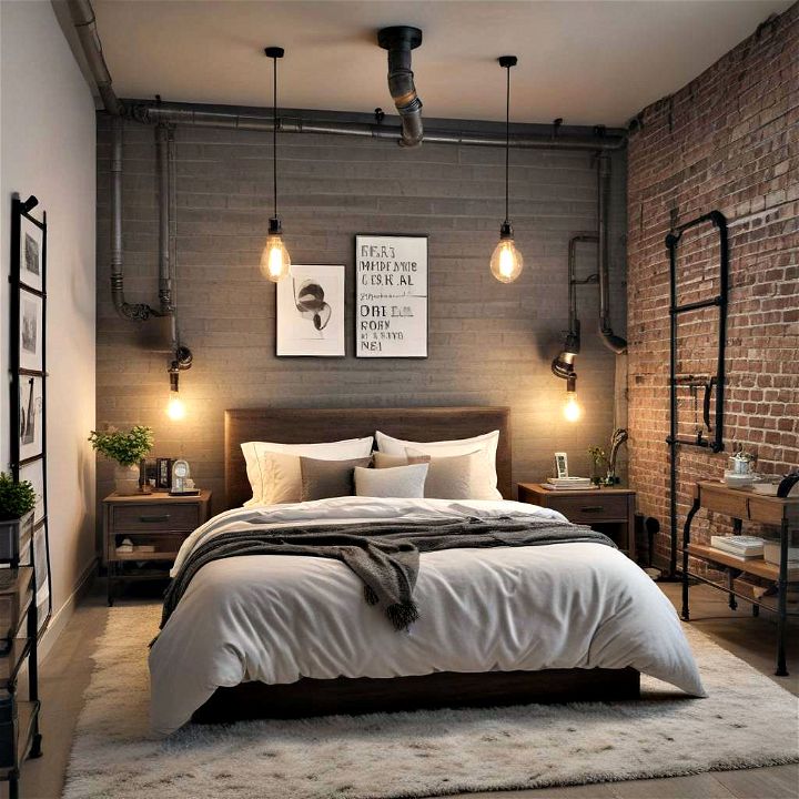 cozy urban loft vibes for bedroom