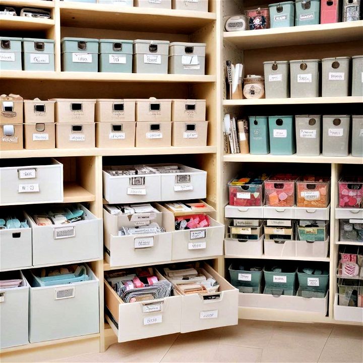 craft room labeling systems to turns searching into finding