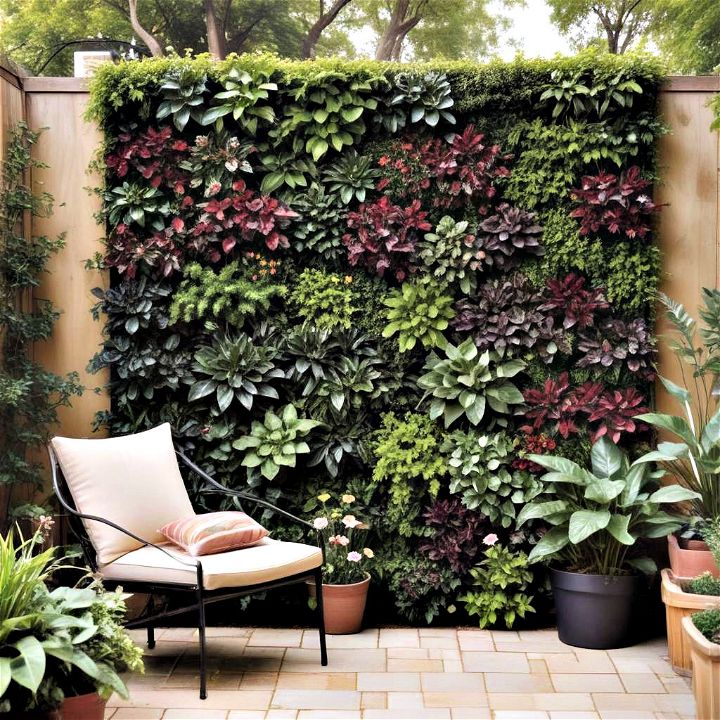 crafting a living wall backyard privacy