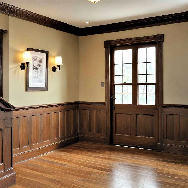 craftsman style wainscoting for a timeless appeal