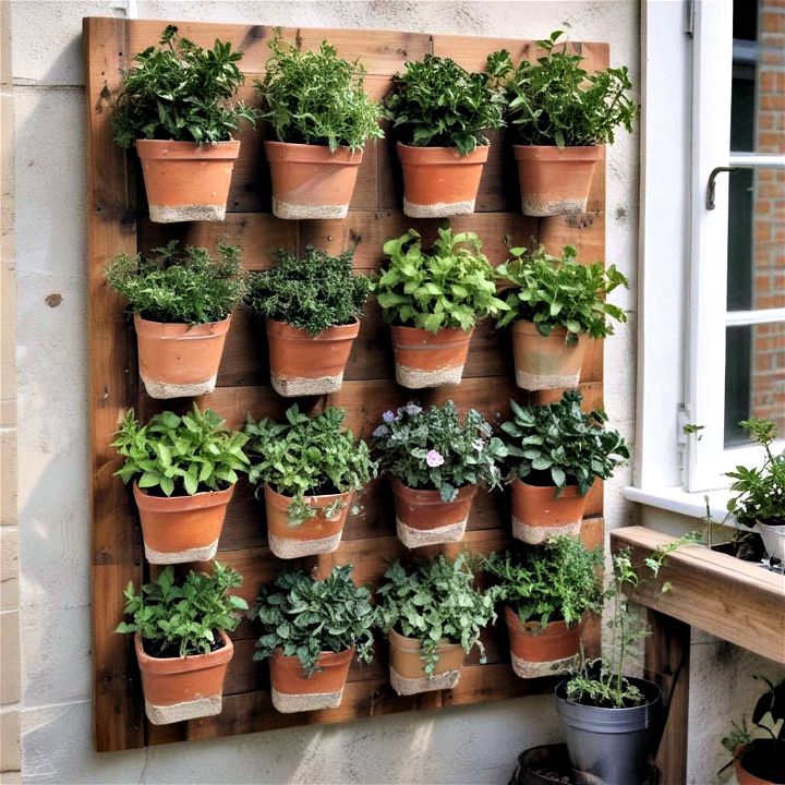 crafty vertical garden for adding greenery to your back porch