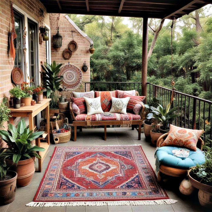 create a bohemian retreat for your back porch
