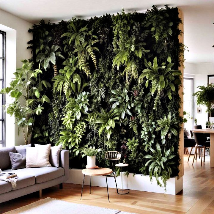 create a lush divider for your living room