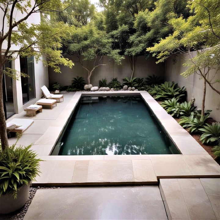 create a tranquil retreat with a minimalist small pool