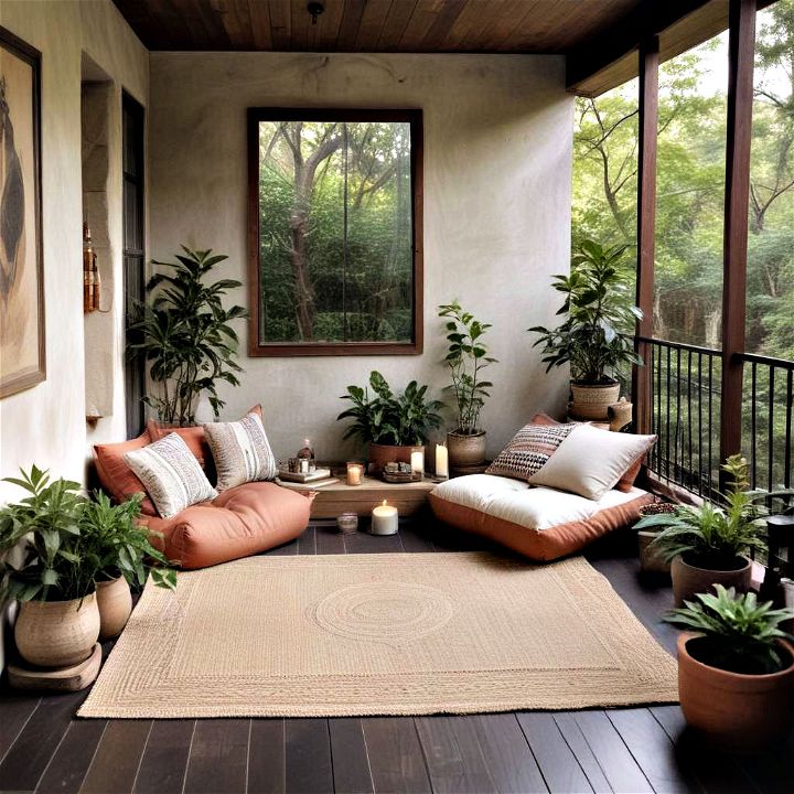 create a zen meditation corner to reflect and recharge yourself