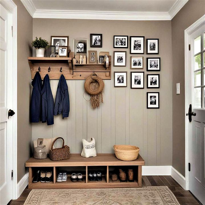 create an accent wall with family photos
