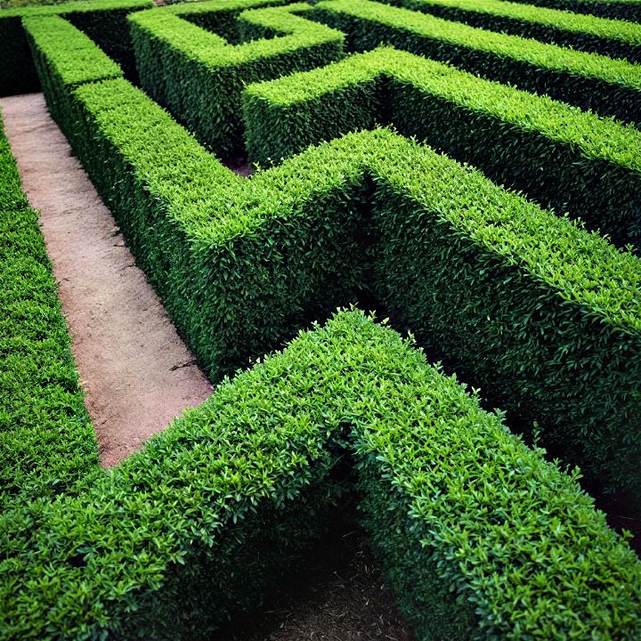 creating a hedge labyrinth as your garden fence