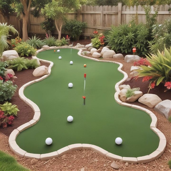 creative miniature golf course