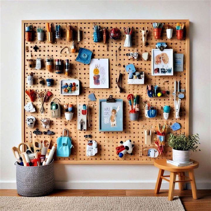 customizable pegboards for creativity and storage