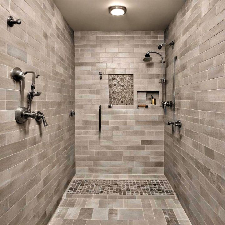 customization tiled walk in showers