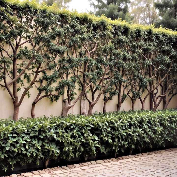 decorative and sophisticated espaliered trees