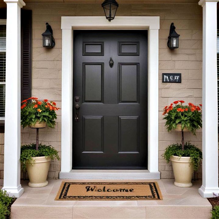 decorative and welcoming entryway