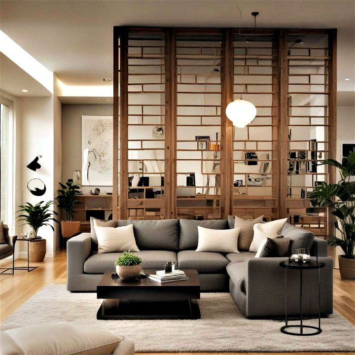 decorative living room dividers to subtly separate spaces