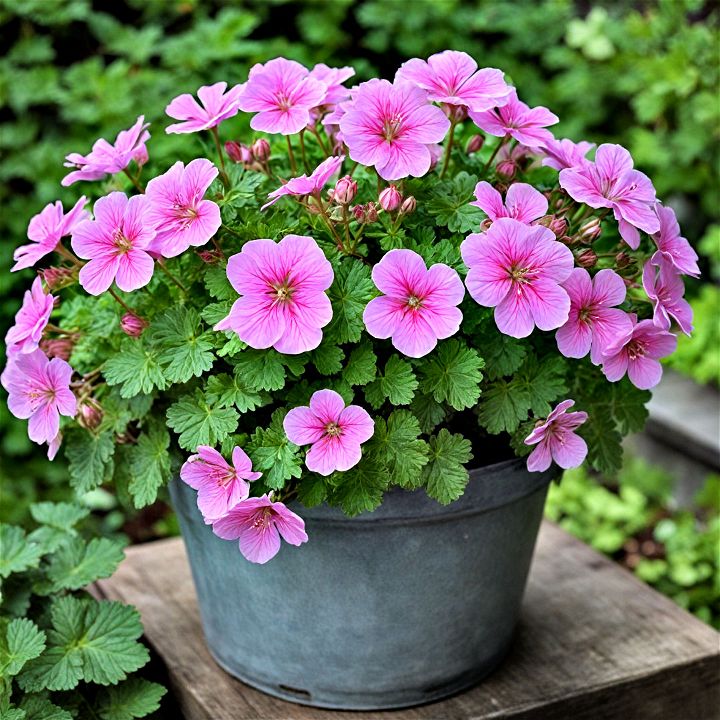 delightful scented geraniums in containers