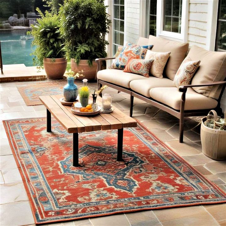 durable and weather resistant outdoor rug