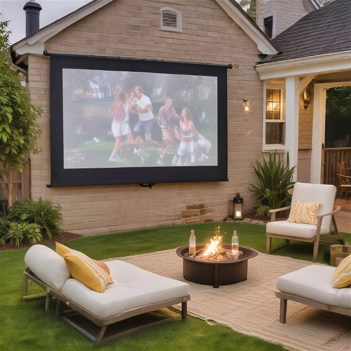 dynamic outdoor projector for movie nights