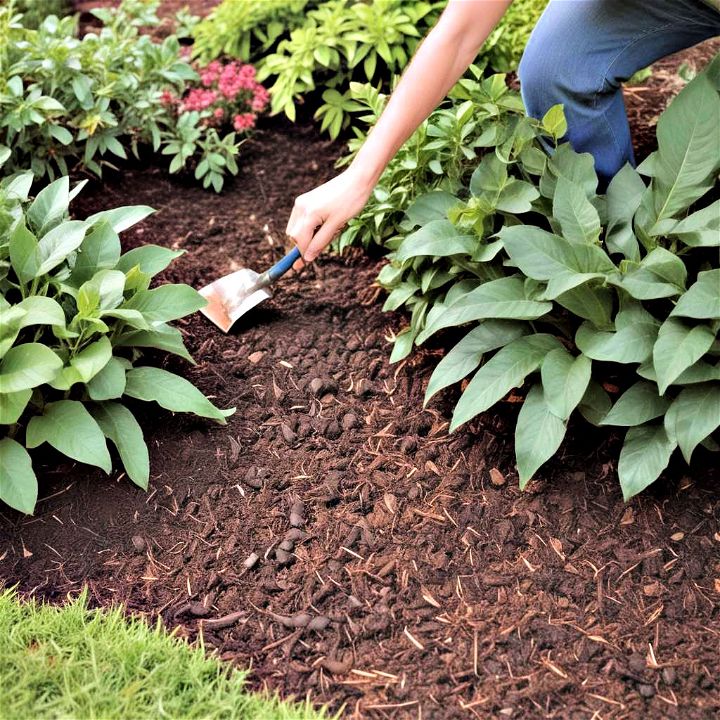 easy and affordable use mulch for a fresh look
