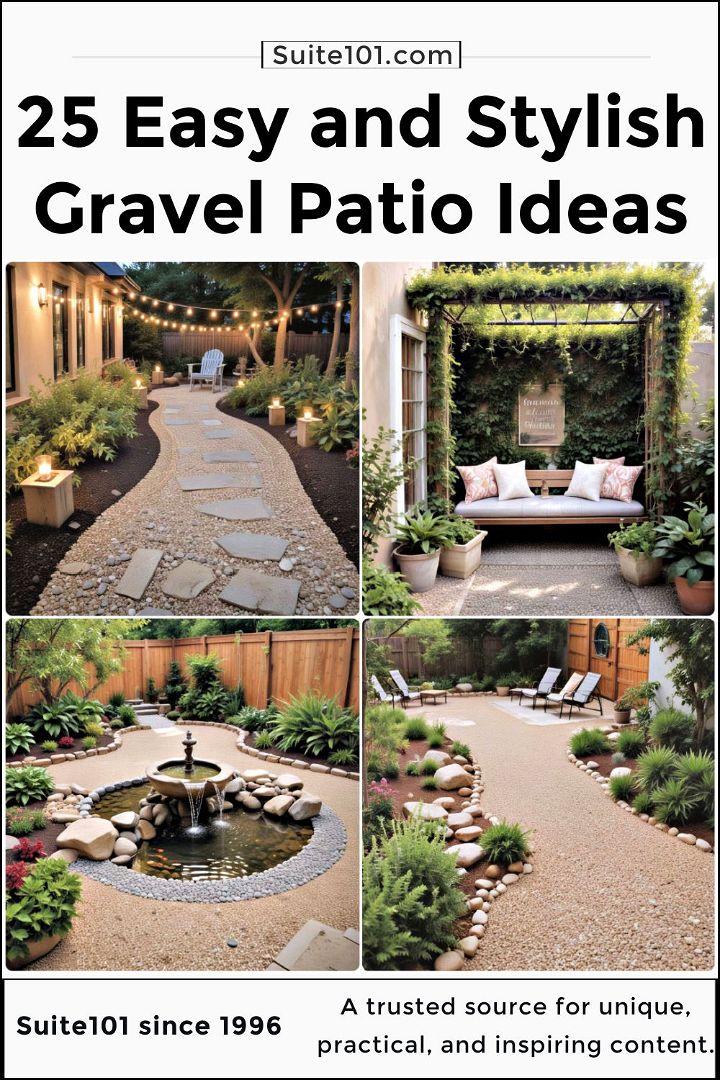 easy gravel patio ideas