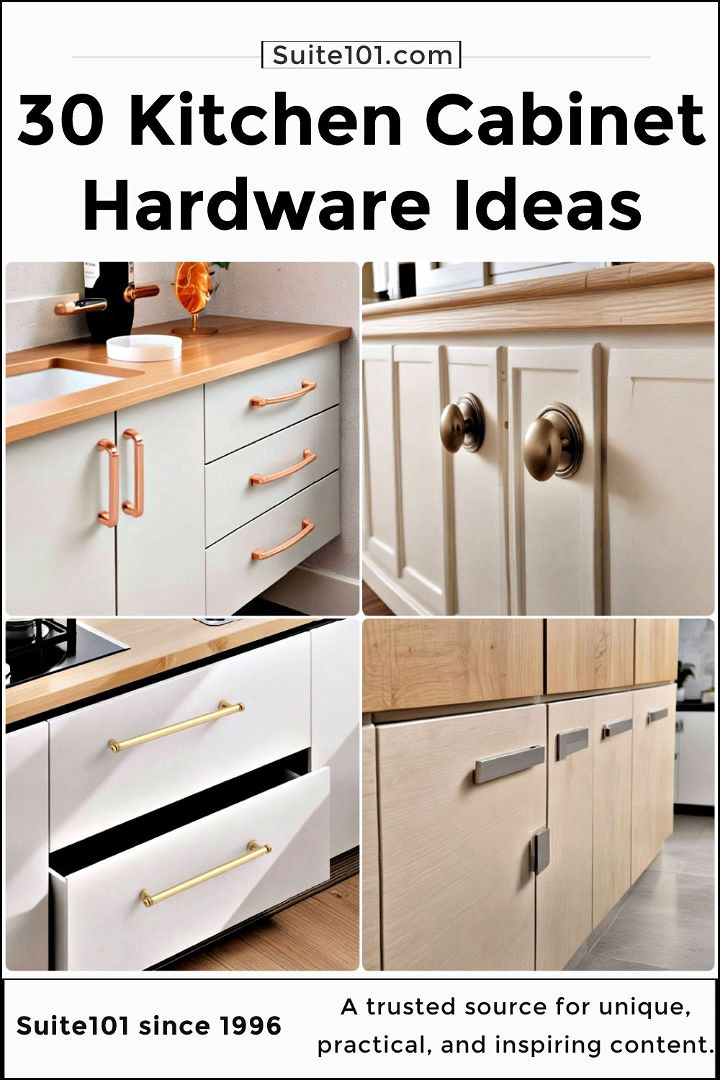 easy kitchen cabinet hardware ideas